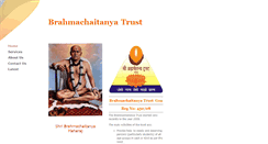 Desktop Screenshot of brahmachaitanyatrust.in