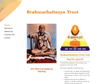 Tablet Screenshot of brahmachaitanyatrust.in